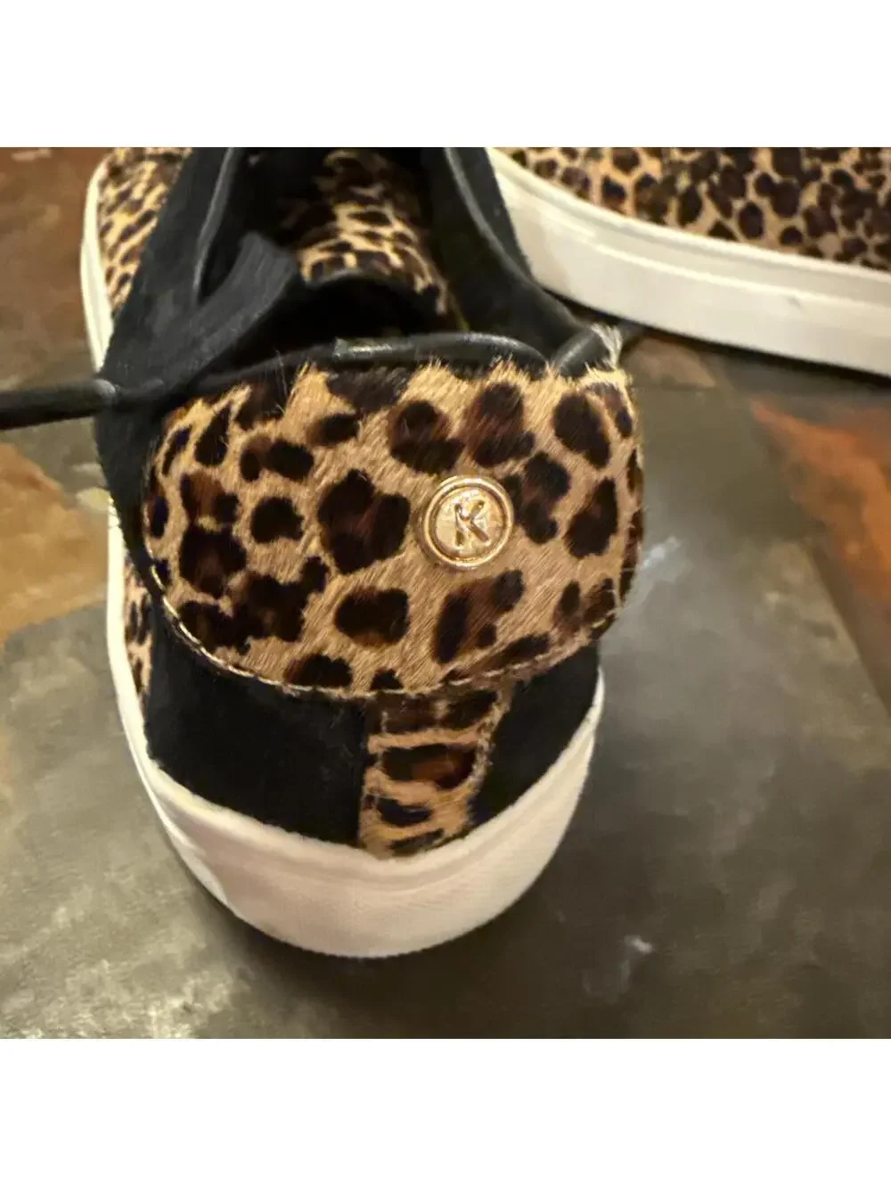 KAANAS ATHLETIC SHOES, Woman ,Animal Print  Leather,  Sz 10